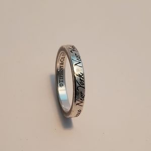 Tiffany & Co. "Notes" Thin Band Ring. Size 5.